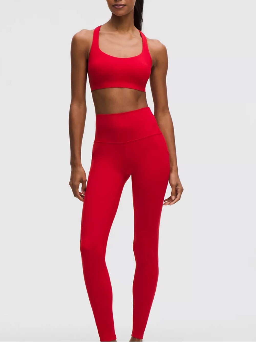 Lululemon Oxford Red High-Rise Leggings 28 Inch Inseam 4